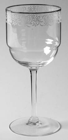 Platinum Lace Wine Glass