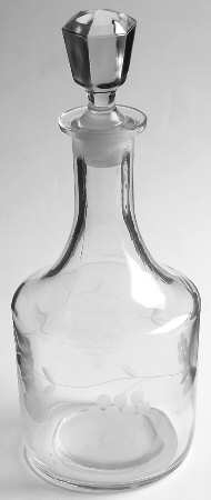 Grape Clear (Cut 6) Decanter & Stopper