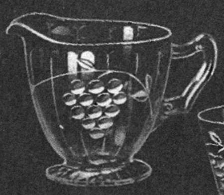 Grape Clear (Cut 6) Creamer