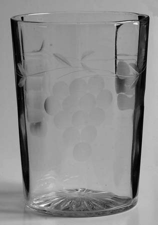 Grape Clear (Cut 6) 8 Oz Flat Tumbler