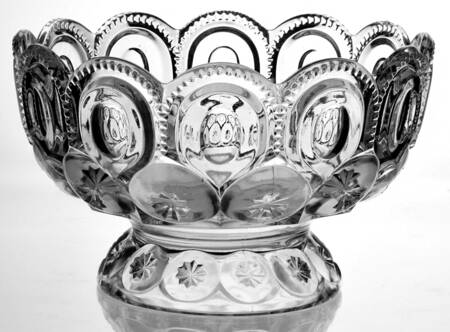 Moon and Star Clear 8" Footed Bowl