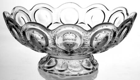 Moon and Star Clear Round Compote (Height X Width)
