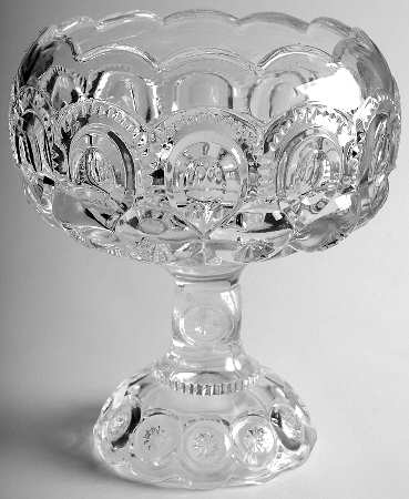Moon and Star Clear Cupped Comport