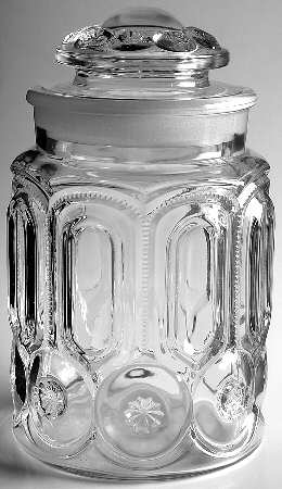 Moon and Star Clear Large Canister & Lid