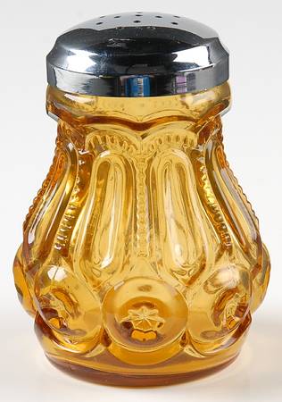 Moon and Star Amber Shaker with Metal Lid