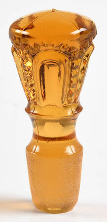 Moon and Star Amber Stopper for Cruet
