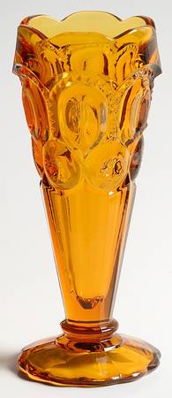 Moon and Star Amber 6" Bud Vase