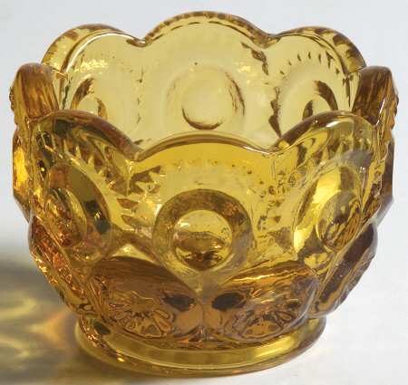 Moon and Star Amber Table Salt Dip