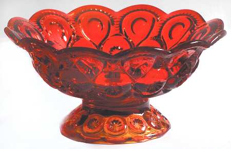 Moon and Star Amberina Compote