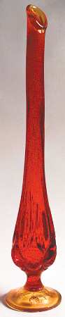 Moon and Star Amberina 17" Swung Bud Vase