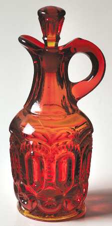 Moon and Star Amberina Cruet & Stopper