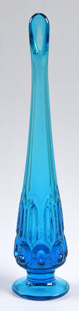 Moon and Star Blue 10" Swung Bud Vase