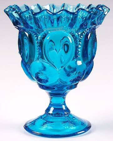 Moon and Star Blue 6" Height Open Compote
