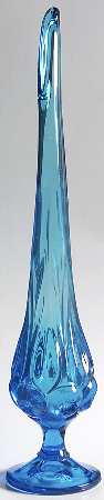 Moon and Star Blue 16" Swung Bud Vase