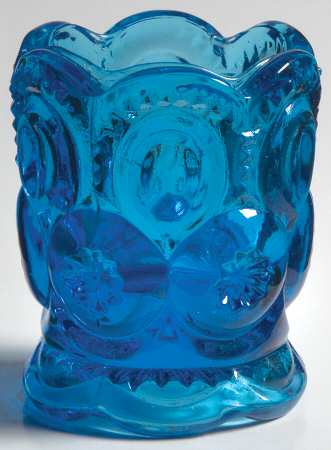 Moon and Star Blue Toothpick Holder