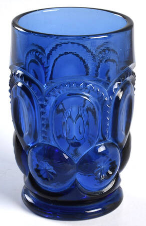 Moon and Star Cobalt Blue 11 Oz Flat Tumbler
