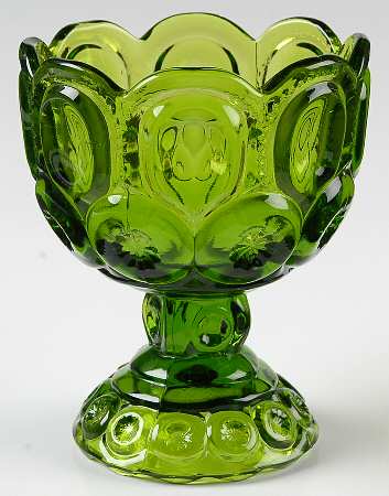 Moon and Star Green Small Compote No Lid