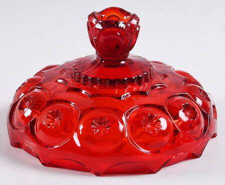 Moon and Star Red Lid for Compote