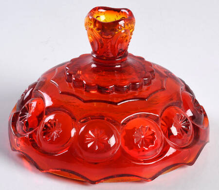 Moon and Star Red Lid for Candy Dish