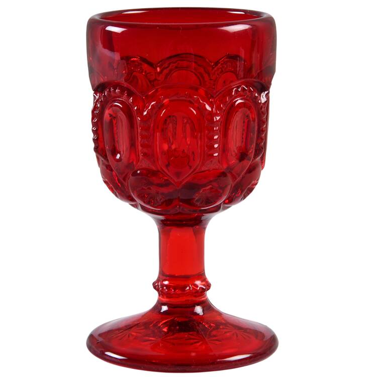Moon and Star Red Wine Glass