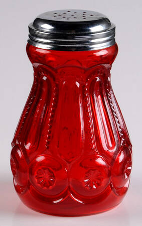 Moon and Star Red Sugar Shaker & Lid