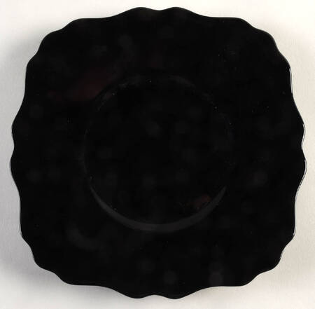 Mt. Pleasant Black (Black Amethyst) Square Luncheon Plate