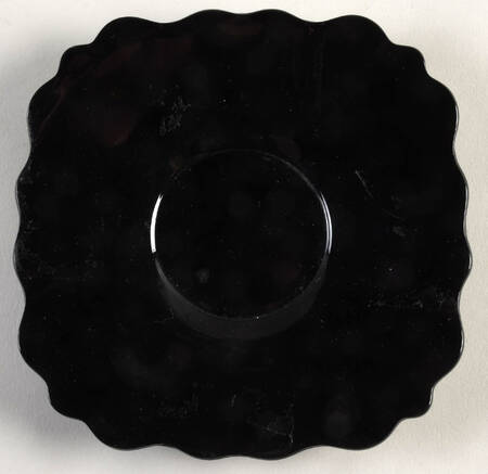 Mt. Pleasant Black (Black Amethyst) Flat Cup Saucer