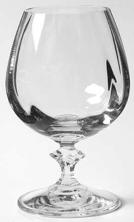 Fedora (No Trim) Brandy Glass