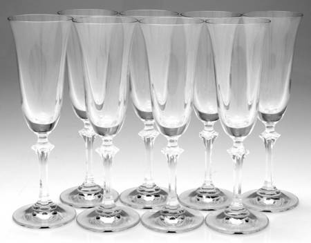 Tosca (No Trim) Fluted Champagne - Set of 8