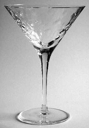 Bubbles Martini Glass