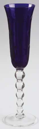 Bubbles Blue Fluted Champagne