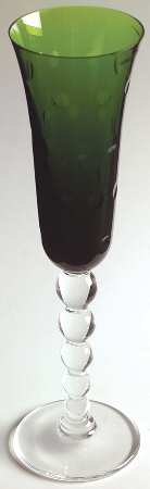 Bubbles Green Fluted Champagne