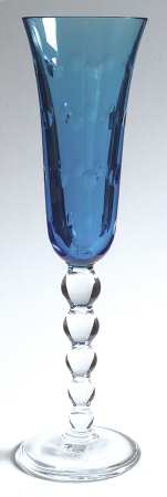 Bubbles Sky Blue Fluted Champagne