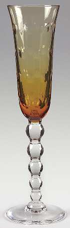 Bubbles Amber Fluted Champagne