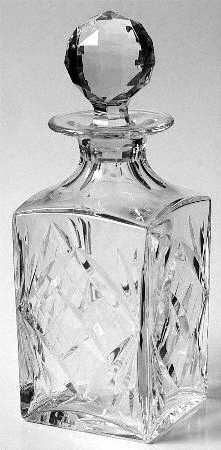 Chantilly Clear Whiskey Decanter & Stopper