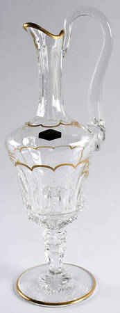 Excellence (Gold Trim) Handled Wine Decanter No Stopper