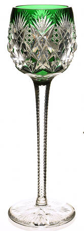 Florence (Pineapple Cut) Emerald Green Hock Wine