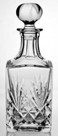 Massenet Clear (Cut) Whiskey Decanter & Stopper