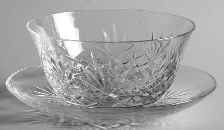Massenet Clear (Cut) Finger Bowl & Underplate