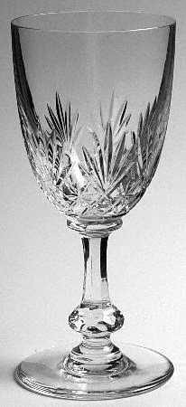 Massenet Clear (Cut) Continental Goblet