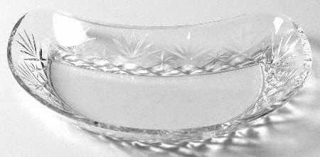 Massenet Clear (Cut) Crescent Salad Plate