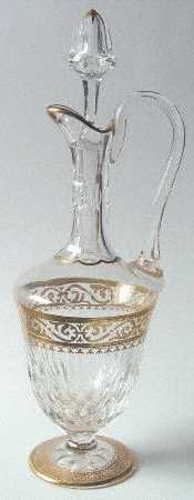 Stella (Gold Encrusted) Handled Wine Decanter & Stopper