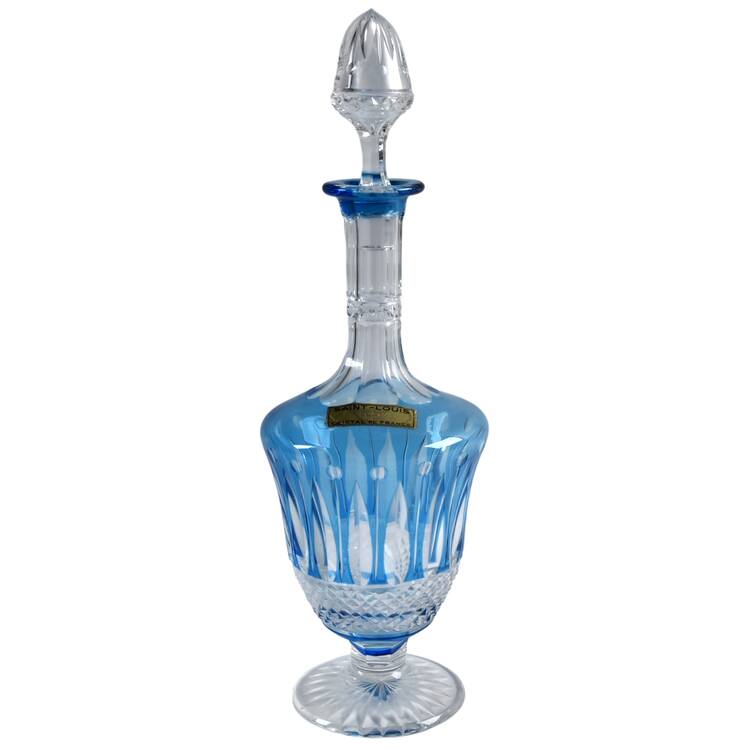 Tommy Sky Blue Cordial Decanter & Stopper