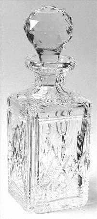 Glencoe Clear Square Decanter with Stopper
