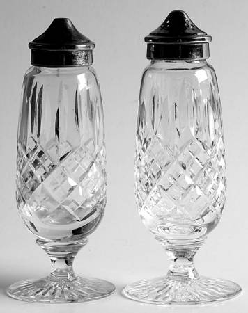 Shaftesbury Footed Salt and Pepper with Metal Lids