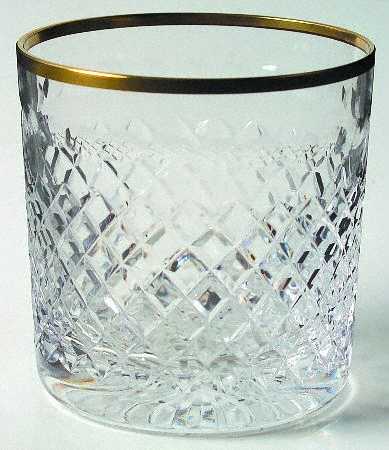 Victoria Clear (Gold Trim) Double Old Fashioned