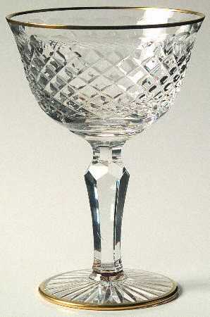 Victoria Clear (Gold Trim) Champagne/Tall Sherbet