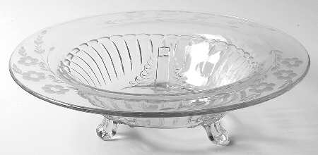 Salina 12" 3-Toed Footed Bowl