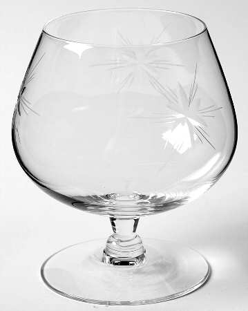 Six Point Star (Stem #4151) Brandy Glass
