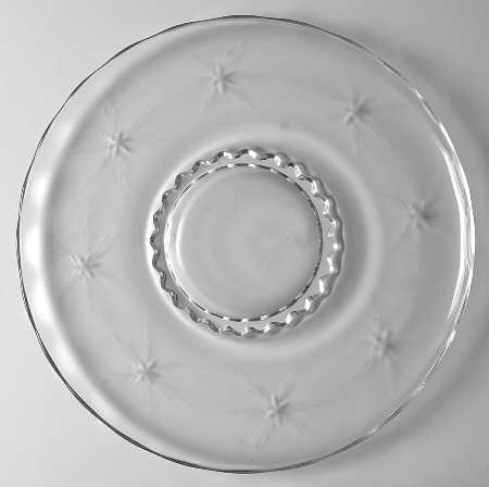 Six Point Star (Stem #4151) Cupped Edge Torte Plate